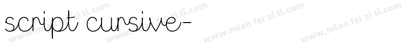 script cursive字体转换